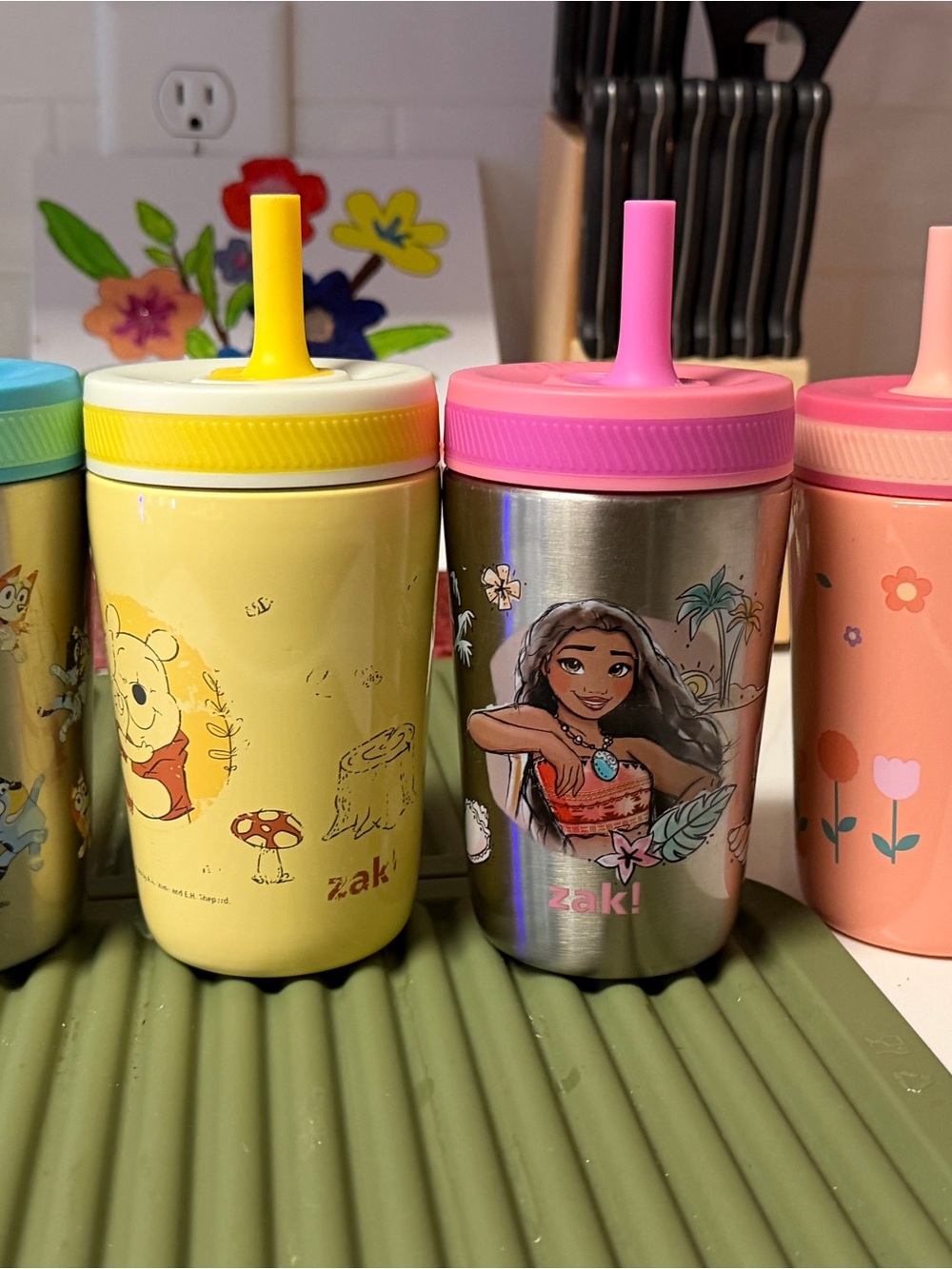 Kids Stainless Steel Sippy Cup x4